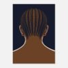 Affiche Nuque, tresses vues de dos — vue 3