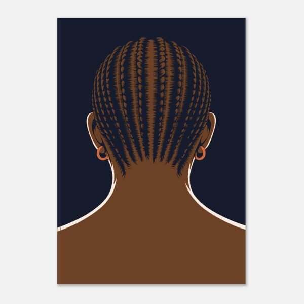 Affiche Nuque, tresses vues de dos — vue 3