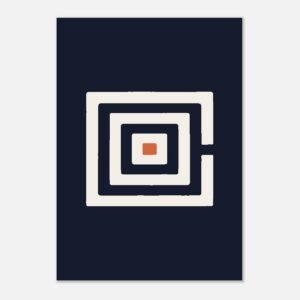 Affiche La Spirale, un symbole plein cadre, Maison Mélanine