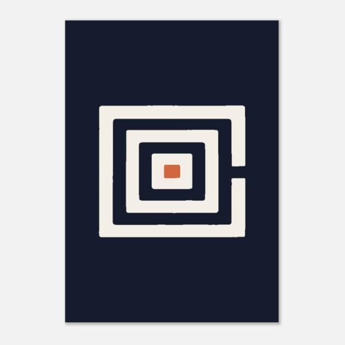 Affiche La Spirale, un symbole plein cadre, Maison Mélanine