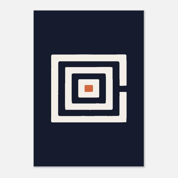 Affiche La Spirale, un symbole plein cadre, Maison Mélanine