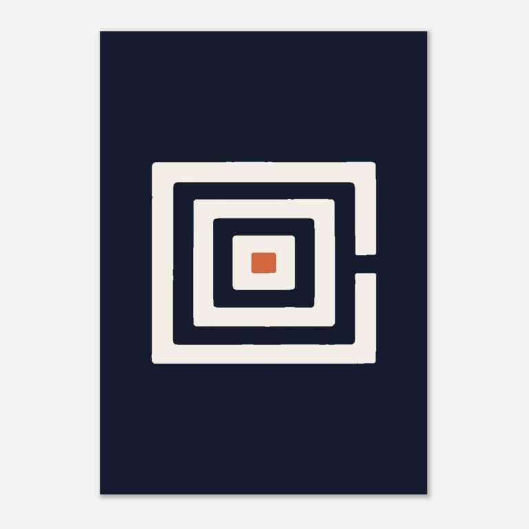 Affiche La Spirale, un symbole plein cadre, Maison Mélanine