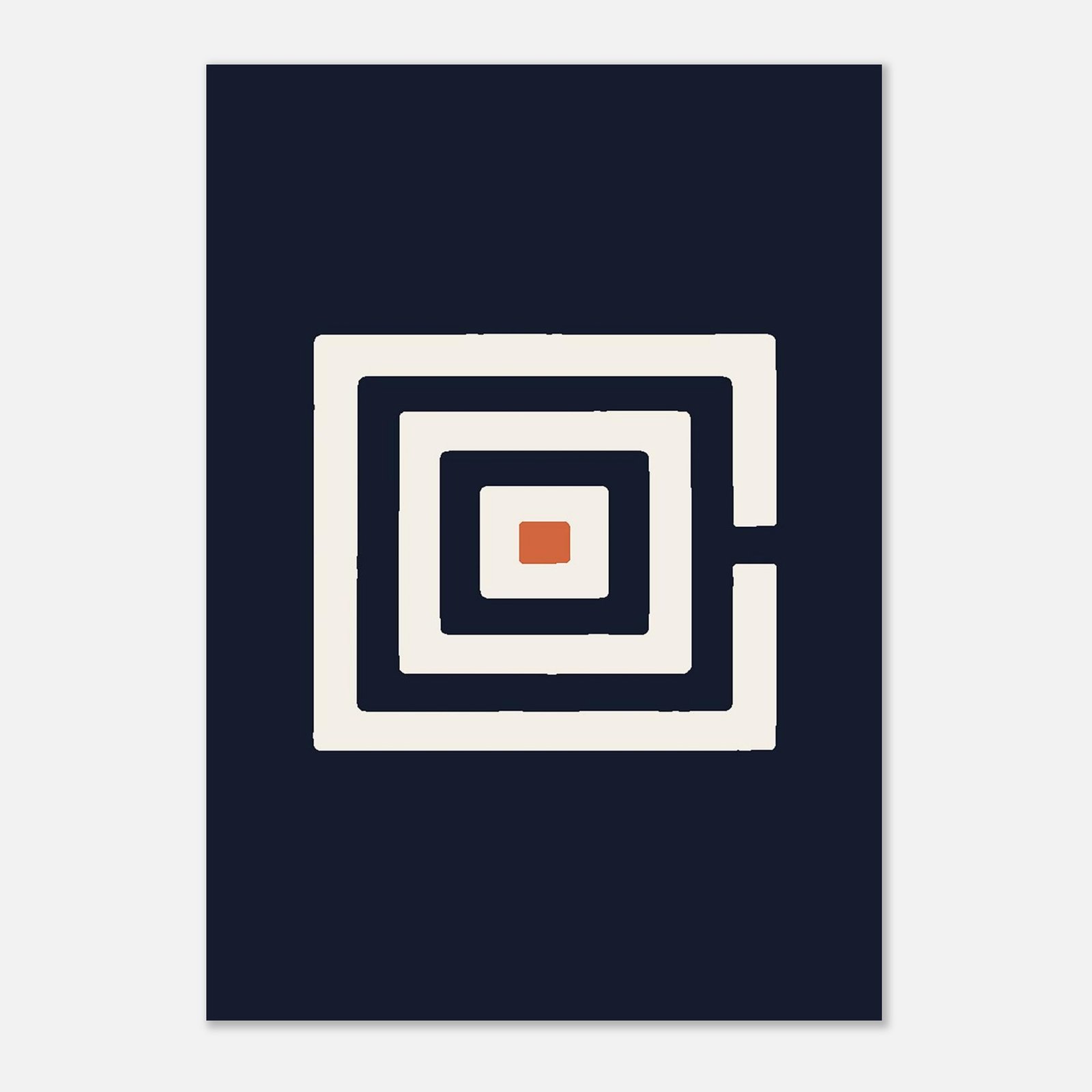Affiche La Spirale, un symbole plein cadre, Maison Mélanine