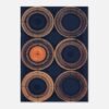 0fa02c45-e704-41b4-b6f4-9666282a55b9.jpg Affiche Indigo Adire, cercles de teinture nouée — vue 3