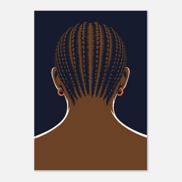 Affiche Nuque, tresses vues de dos — vue 4
