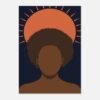 Affiche Couronne, l’afro en soleil, Maison Mélanine