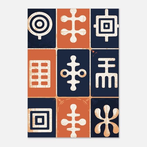 Affiche Damier de Symboles, grille de neuf — vue 2