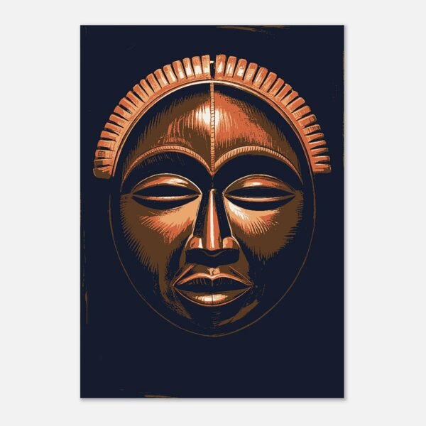 Affiche Masque Lune, rondeur sombre — vue 2