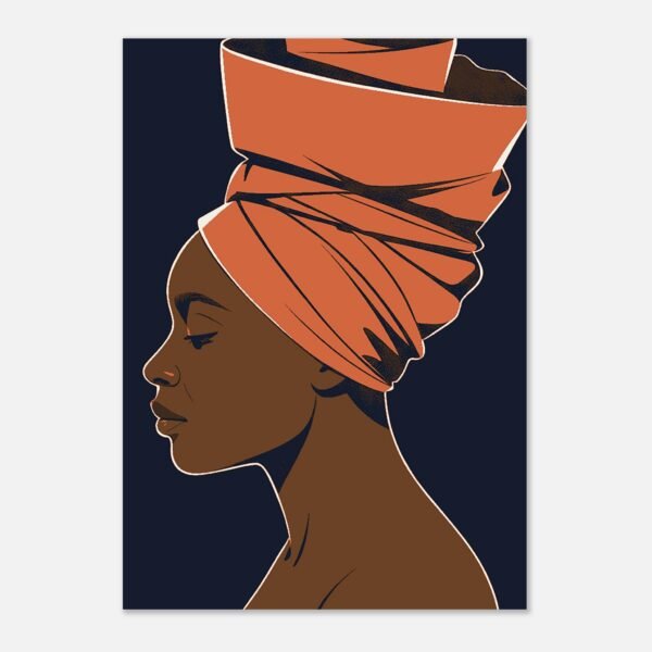 Affiche Le Port de Tête, profil au foulard — vue 2