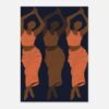 Affiche Danse, trois silhouettes en mouvement, Maison Mélanine
