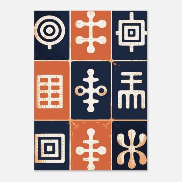 Affiche Damier de Symboles, grille de neuf — vue 4