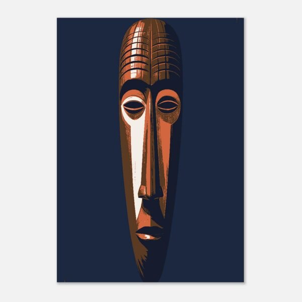 Affiche Le Long Masque, présence verticale — vue 2