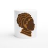 Mug Afro Queen 2050, coiffure en anneaux