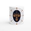 Mug Afrofuturist Mask, anneaux orbitaux