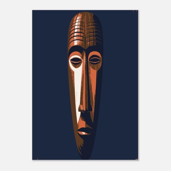 Affiche Le Long Masque, présence verticale — vue 3