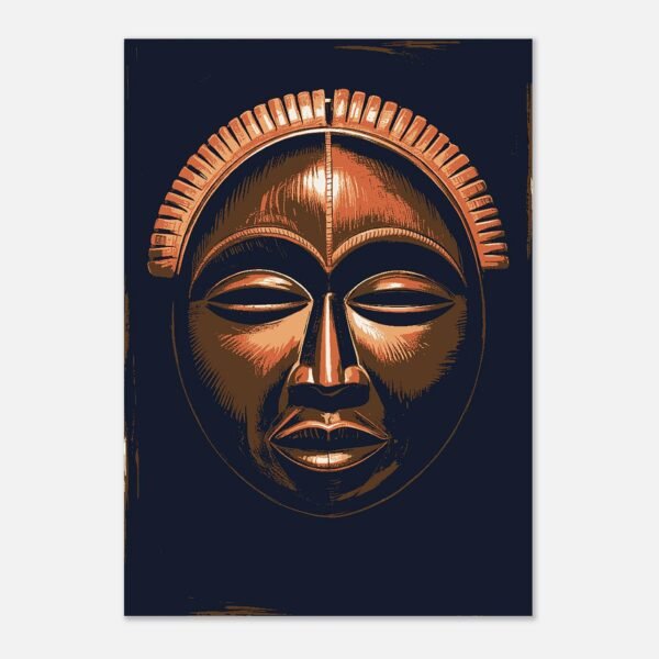 Affiche Masque Lune, rondeur sombre — vue 3