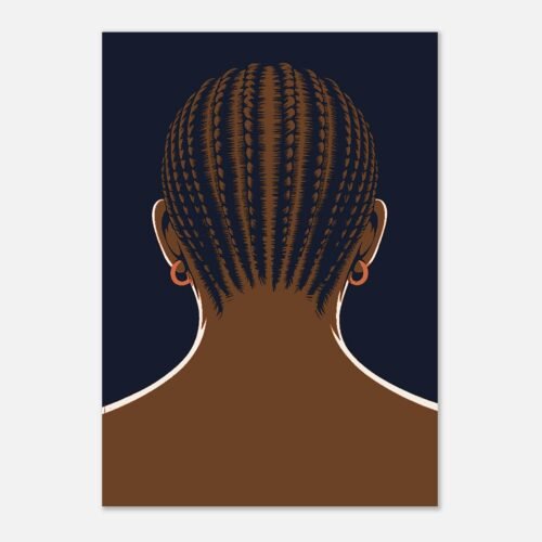 Affiche Nuque, tresses vues de dos — vue 2
