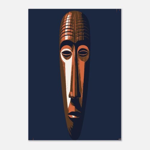 c23c5bb7-945b-42b6-8b7e-48d2f564e6cb.jpg Affiche Le Long Masque, présence verticale, Maison Mélanine
