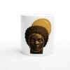 Mug Melanin Queen, portrait afro