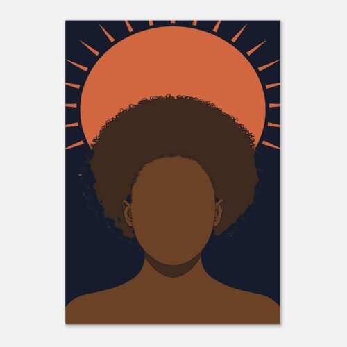 Affiche Couronne, l’afro en soleil — vue 2