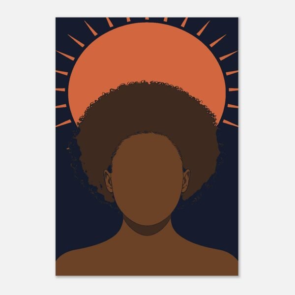 Affiche Couronne, l’afro en soleil — vue 2