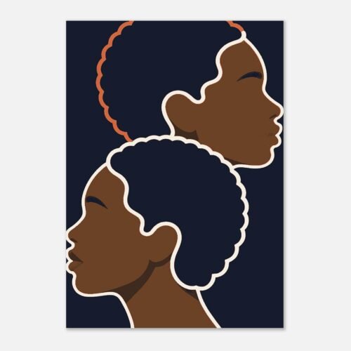 Affiche Deux Sœurs, profils superposés — vue 2