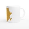 Mug Africa Abstract, continent en blocs vue 3