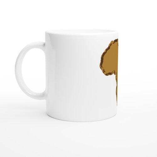 Mug Africa in Gold, silhouette du continent — vue 2