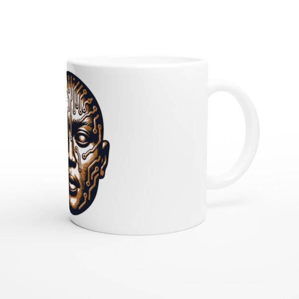 Mug African Cyber Queen, afrofuturisme indigo — vue 3