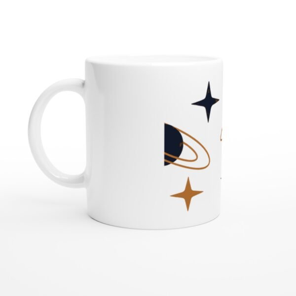 Mug African Galaxy, astres et orbites vue 2