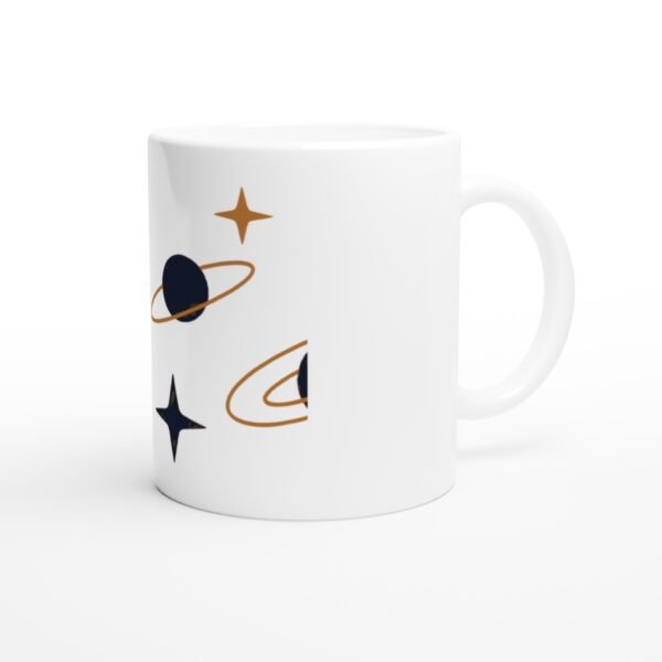 Mug African Galaxy, astres et orbites vue 3