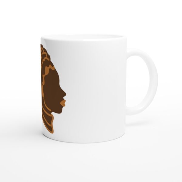 Mug Afro Queen 2050, coiffure en anneaux vue 3