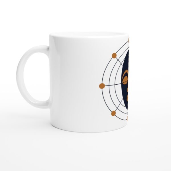 Mug Afrofuturist Mask, anneaux orbitaux vue 2