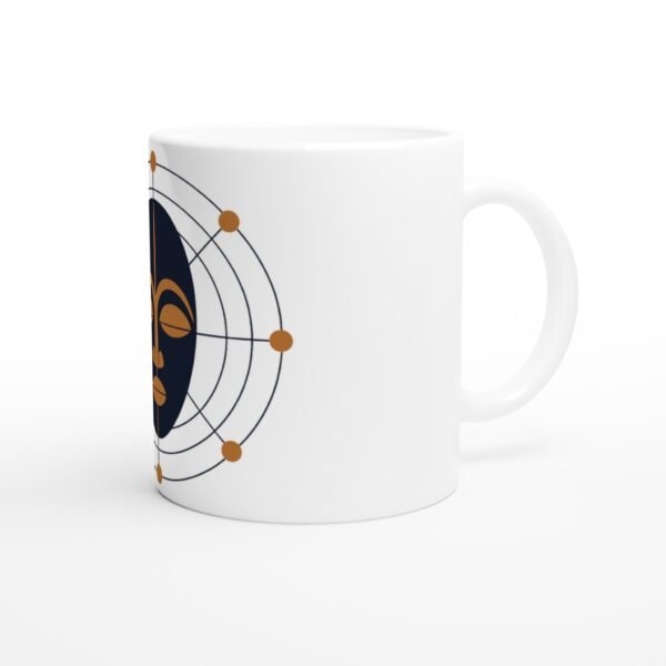 Mug Afrofuturist Mask, anneaux orbitaux vue 3