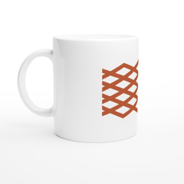 Mug Diamond Heritage, losanges emboîtés vue 2 Mug Diamond Heritage, losanges emboîtés vue 2