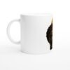 Mug Melanin Queen vue 2 Mug Melanin Queen, portrait afro — vue 2