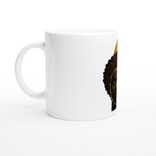 Mug Melanin Queen, portrait afro — vue 2