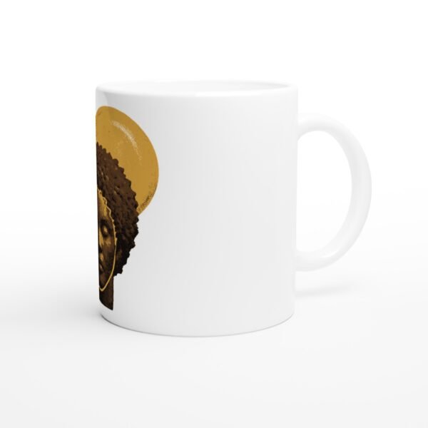 Mug Melanin Queen vue 3 Mug Melanin Queen, portrait afro — vue 3