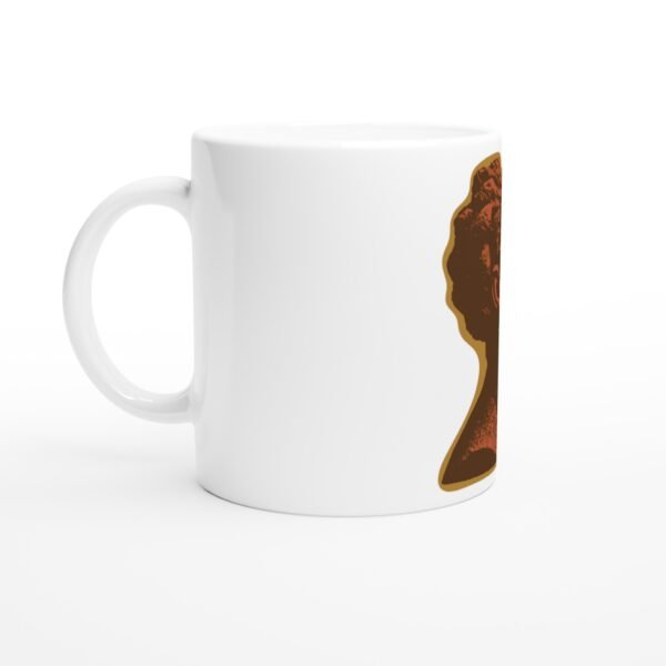 Mug Queen of Africa, tresses hautes vue 2 Mug Queen of Africa, tresses hautes vue 2