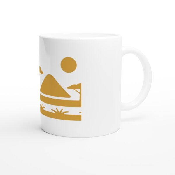 Mug Savanna Geometry, savane réduite vue 3